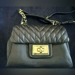 KARL LAGERFELD PARIS AGYNESS QUILTED LEATHER